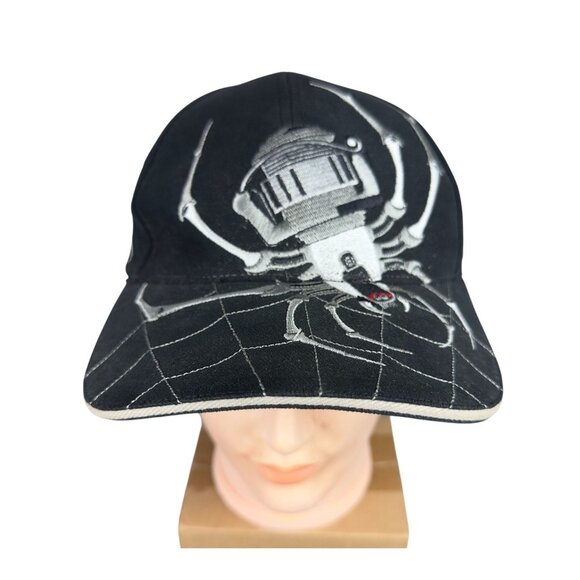 Spiderwire Fishing Hat Ball Embroidered Baseball Cap Men Black  Adjustable Strap - Picture 3 of 12